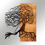 Wallity Nefes - Accesorio decorativo de pared en Negro y Nogal